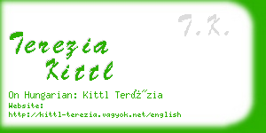 terezia kittl business card